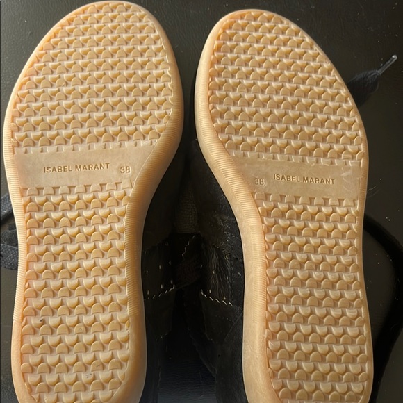 "Isabel Marat Bobby suede calf leather" Black High-Top leather Sneakers - Picture 6 of 16